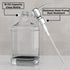 GLADPURE Soap Dispenser - 2 Pack, 18 Oz Antique Design Thick Glass Hand Soap Dispensers; with 304 Rust Proof Stainless Steel Pump, 6Pcs Clear Stic...
