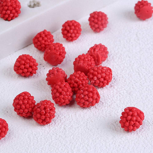 Fewo 32-Cavity 3D Raspberry Silicone Mold for Fondant Chocolate Candy Gum Paste Polymer Clay Resin Kitchen Baking Sugar Craft Cake Cupcake Decorat...