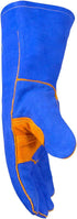 Caiman Premium Split Cowhide Leather Welding Gloves, Aerofoam Lining, DuPont Kevlar Stitching, Blue, Large (1440)...