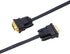 DTech 5M Ultra Thin Flat Type Computer Monitor VGA Cable Standard 15 Pin Male to Male Connector SVGA Wire 16 Feet - Black...