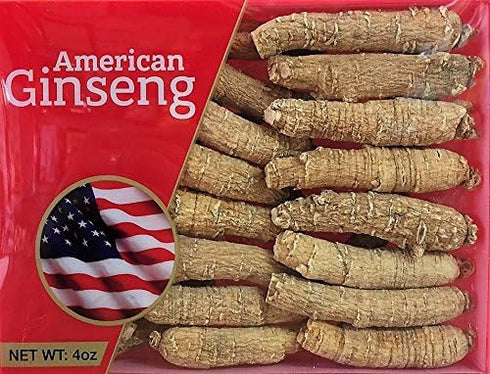 Hand-Selected A Grade American Ginseng Medium Thin-Short Size (4 Oz. Box)...