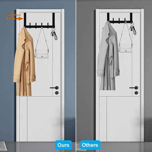 over The Door Hooks, Sturdy Door Hanger, Large over The Door Towel Rack with 12 Hooks, Heavy Duty Easy to Install, for Bathroom, Bedroom?kitchen?h...
