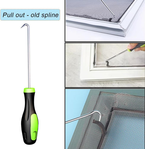 Screen Tool, King&Charles Screen Roller Tool with Bearing - Spline Tool, Screen repair tool Spline Roller for Installing Door Screen Window...