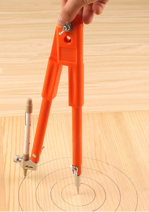 Professional Woodworking Compass Pencil Marking Compass Circle Maker Scriber Compass for Geometry (Large)...