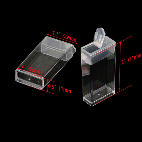20 Pack Transparent Bottles Diamond Embroidery Storage Jars Small Beads Storage Container Refills Clear Plastic Storage Box for DIY Stitch Tools N...