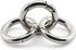 JCBIZ 6pcs Zinc Alloy Round Spring Snap Hooks Clip DIY Accessories for Handbag Purse Shoulder Strap Key Chains,20mm/0.78in Inner Diameter Circle M...