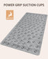 Bligli Non Slip Bathtub Mat, 16x31.5 Inch Standard Non-Slip Bathmats with Strong Suction Cups, Soft Rubber Anti-Slip Bathroom Floor Mat, Machine W...