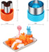 Vegetable Cutter Shapes Set, 24pcs, Mini Cookie Cutters Set Fruit Cookie Pastry Stamps Mold with 30pcs Food Picks and Forks -for Kids Baking and F...