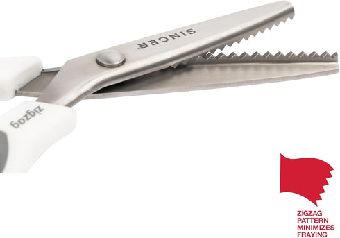 SINGER 9" Pinking Shears - Zig Zag Scissors for Fabric...