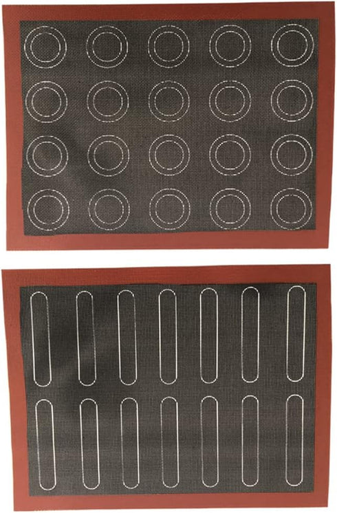 Silicone Pastry Mat - 30x40cm Non-Slip Micro-Perforated Oven Mat Silicone Biscuit Baking pad Pizza Cake Baking Pan Mat Oven Bakeware Tools...