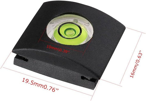 Camera Level Hot Shoe Level Hot Shoe Bubble Cover w/Standard Shoe Mount Compatible with Sony A6000 A6300 Nikon Panasonic [Combo Pack -2 Axis and 1...