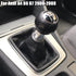 Manual Car 5 Speed Gear Shift Knob with Gaiter Boot Cover for Au-di A4 B6 B7 2000 2001 2002 2003 2004 2005 2006 2007 2008 (5R-Black Line)...