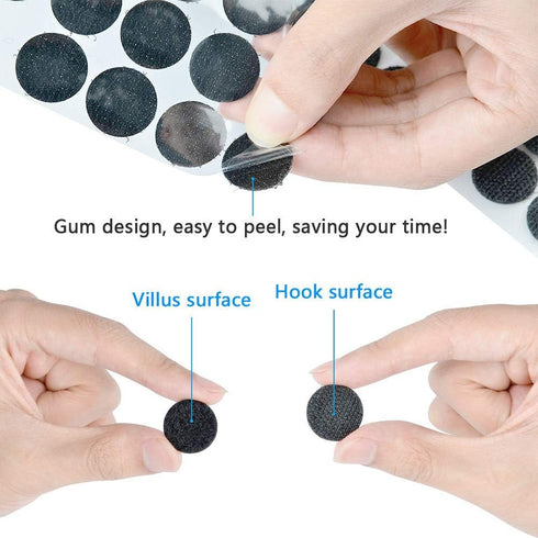 256pcs Heavy Duty Hook and Loop Dot Pre-Cut 1 inch in Diameter Self Adhesive Sticky Dot Fastening Mounting Double Sided Tape for Education Classro...