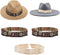 CHGCRAFT 3Styles Cowboy Western Hat Band Hat Bands for Cowboy Cowgirl Hats Accessories Fedora Hat Decoration, Suitable for 58-60cm Hat...