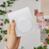 PU Leather Camera Case Compatible with Instax Mini 12 Instant Camera with Adjustable Strap and Pocket (White)...