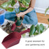 2 Pcs Garden Scoops PP Resin Hand Trowels Hanging Hole Design Shovel Scoops for Home Flower Soil Planting Digging Transplanting Compost Dog Food...