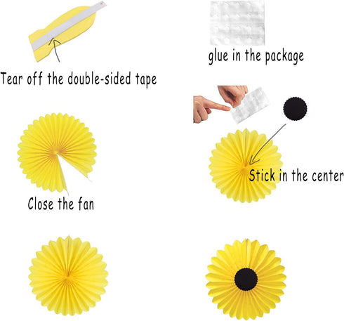 CHRORINE Sunflower Party Decorations, Sunflower Birthday Party Baby Shower Bridal Shower Wedding Decorations, Baby Shower Birthday Party Supplies...