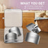 Finger Guards for Cutting, 4 Pcs Stainless Steel Finger Protector for Cutting Food, Knife Guard, Chopping Protector for Dicing and Slicing in Kitc...