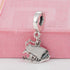 Puerto Rico Map Flag Pendant, Frog Pendant, Animal Enamel Charm - 925 Sterling Silver Fit European Bracelet & Necklace...