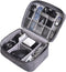 Cable Organizer, Water-repellent Charger Organizer Travel Case, Electronic Accessory Bag with Removable Dividers (Grey)...