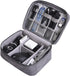 Cable Organizer, Water-repellent Charger Organizer Travel Case, Electronic Accessory Bag with Removable Dividers (Grey)...
