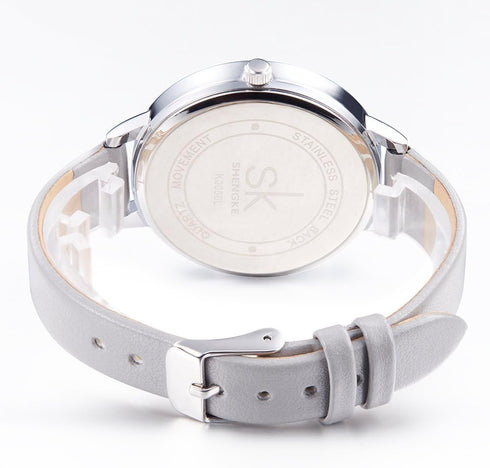 SHENGKE Women Watches Leather Band Luxury Quartz Watches Girls Ladies Wristwatch Relogio Feminino...