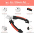 Dog Nail Clippers Trimmer Set, Quick Safety Guard to Avoid Over-Cutting, Stainless Steel Razor Sharp Blades, Sturdy Non-Slip Handles, Storage Case...