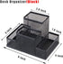 Desk Organizer Desktop Mesh Pen Pencil Holder Caddy with 4 Compartments, Office Home School Classroom Accessories Cool Supplies...