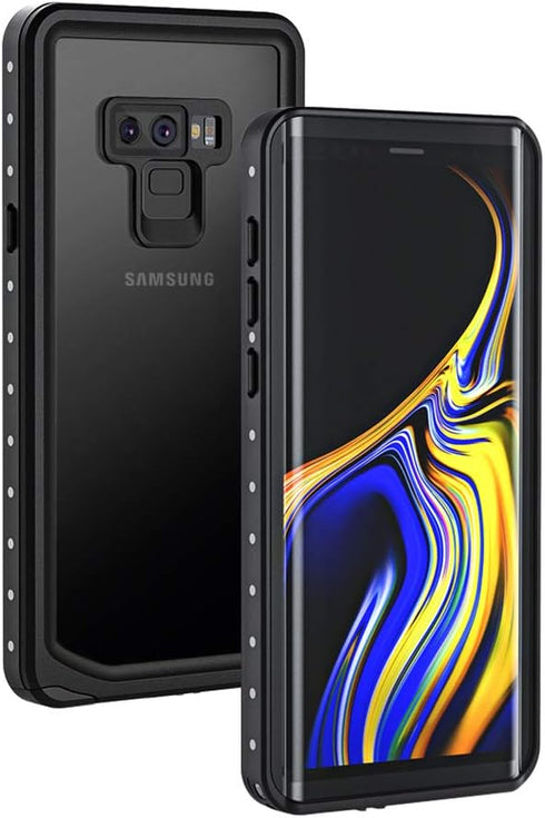 Lanhiem Galaxy Note 9 Phone Case, IP68 Waterproof Dustproof Shockproof Case with Built-in Screen Protector, Full Body Sealed Underwater Protective...