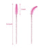 CHEFBEE 100PCS Disposable Eyelash Brush, Mascara Wands Makeup Brushes Applicators Kits for Eyelash Extensions and Eyebrow Brush with Container (Li...