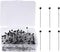 250 Pieces Sewing Pins Ball Glass Head Pins Straight Quilting Pins for Dressmaker Jewelry Decoration, Black...