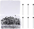 250 Pieces Sewing Pins Ball Glass Head Pins Straight Quilting Pins for Dressmaker Jewelry Decoration, Black...