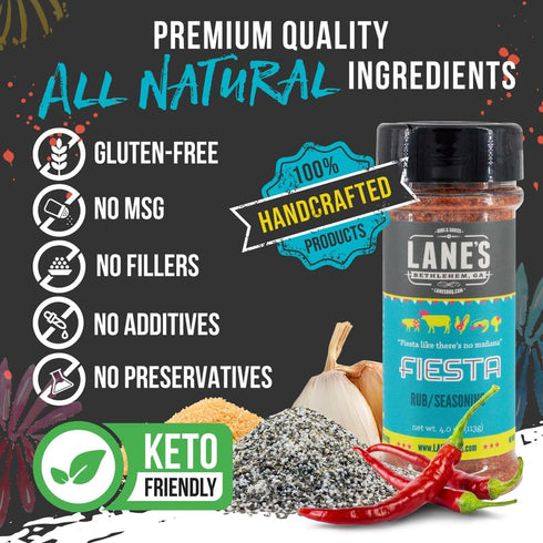 Lane's Fiesta Taco Seasoning Mix, All-Natural Keto Taco Seasoning, Chicken Taco Seasoning Mild, No MSG, Gluten Free Taco Seasoning Mix, 4.0 Oz...