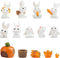 CCINEE 14PCS Rabbit Fairy Garden Accessories Rabbit Miniature Figurines Carrot Fairy Garden Mini DIY Ornament Micro Landscape Decorations for East...