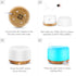 300ML Essential Oil Diffuser, Remote Control Ultrasonic Aromatherapy Oil Diffusers Cool Mist Humidifier, Waterless Auto-Off and 7 LED Light Colors...