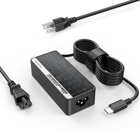 USB C Laptop Charger Fit for Lenovo ThinkPad X1, Carbon X1 Gen 11 10 9 8 7 6 5, Yoga X1 Gen 8 7 6 5 4 3 2 Series, Lenovo 65W 45W USB C Fast Power ...
