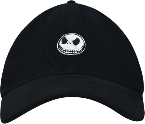 Disney The Nightmare Before Christmas Dad Hat, Jack Skellington Cotton Adult Baseball Cap with Curved Brim, Black, One Size...