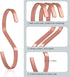 SumDirect 10pcs 4 Inch Rose Gold Flat S Hooks, Heavy Duty Stainless Steel S Shaped Hooks for Hanging...