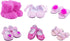 6 Pairs 18 inch Doll Shoes Hot Pink Set Boots Slippers Sandal Fits for American Dolls Shoes for 18 inch Dolls Accessories...