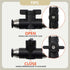 3 Pcs 6mm Pneumatic Ball Valve Push to Connect Fittings BUC Air Flow Control Valve Straight Quick Connect Air Hose Fittings...