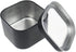 6-Pack 8oz Empty Square Metal Tins with Clear Window for Candle Making, Candies, Gifts & Treasures, Black...