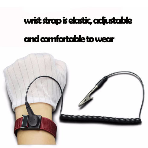 Esd Wristbands?Adjustable ESD Wrist Band Fits - 6 Pack for Working on Sensitive Electronic Devices...