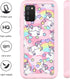Compatible with Samsung Galaxy A02S, Cute Unicorn Pink Pattern Dual Layer Heavy Duty Shockproof Shockproof Defender Transparent Bumper Back Cover ...