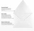 LUXPaper A2 Contour Flap Invitation Envelopes | 4 3/8" x 5 3/4" | Crystal Metallic | 80lb. Text | 50 Qty...