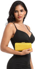 Boutique De FGG Elegant Women Crystal Clutch Purse Formal Evening Bags Wedding Cocktail Rhinestone Handbag...