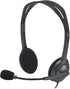 Logitech H111 Wired Headset, Stereo Headphones with Noise-Cancelling Microphone, 3.5 mm Audio Jack, PC/Mac/Laptop/Smartphone/Tablet - Black...