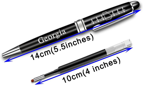 BLUPARK Georgian Map Ballpoint Pen Atlanta Georgia Gift Georgia Heartbeat Roller Ballpen Georgia Pride Gift (Georgia)...