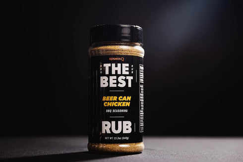 Kosmos Q The Best Beer Can Chicken Rub - BBQ Meat Dry Rub & Beer Can Chicken Seasoning - Use on Baked Chicken, Dumplings, Enchiladas & More (12.2 ...