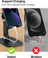 OCYCLONE Cell Phone Stand + 2 PCS Cable Organizer, Angle Height Adjustable iPhone Stand for Desk, Foldable Cell Phone Holder Tablet Stand Compatib...