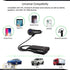 QC 3.0 Quick Charge USB Car Charger Compatible with Android iOS Smartphones USB Device Front/Back Seat Cigarette Lighter Chargers 5.6Ft Extension ...